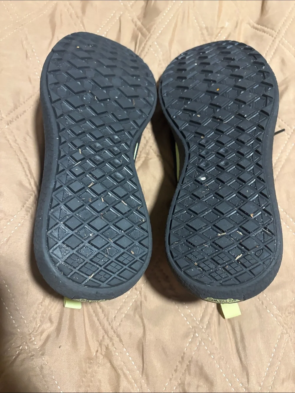 Vans Men's Black Sneakers with Neon Yellow Accents